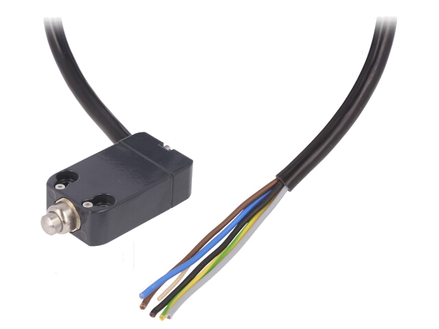 Eindschakelaar; pin Ø8mm; NO + NC; 10A; max.250VAC; max.250VDC Eindschakelaar; pin Ø8mm; NO + NC; 10A; max.250VAC; max.250VDC